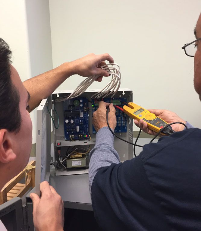 Video surveillance camera installation